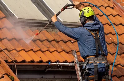 Démoussage et hydrofuge de toiture à Mijanès